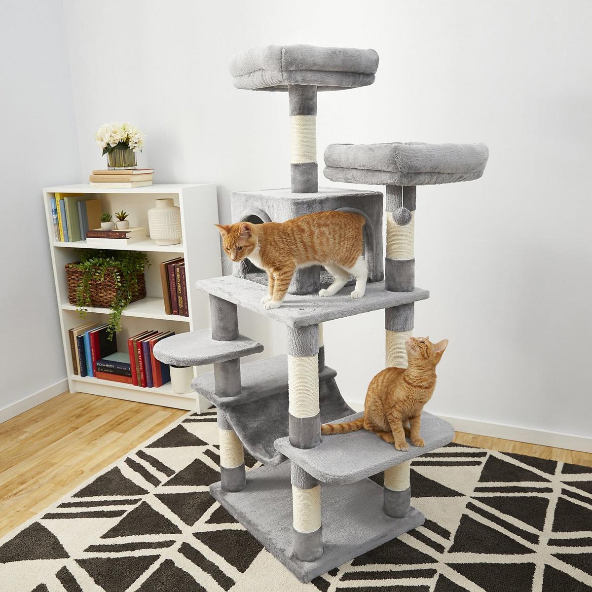 59in Frisco Faux Fur Cat Tree and Condo for $45.43 Shipped