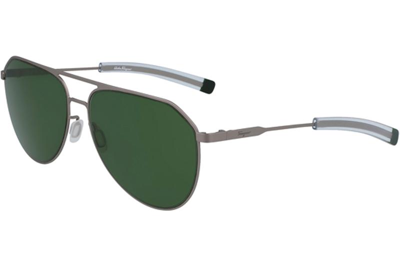Salvatore Ferragamo Double-Bridge Aviator Sunglasses for $60 Shipped