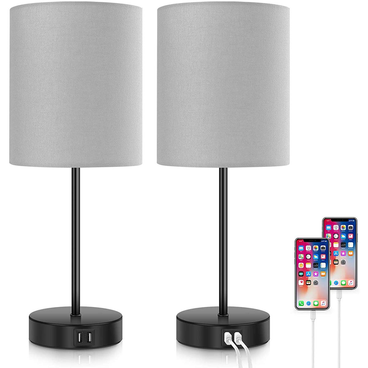2 Touch Control Dimmable Desk Lamp with 2 USB Ports for $32.99 Shipped