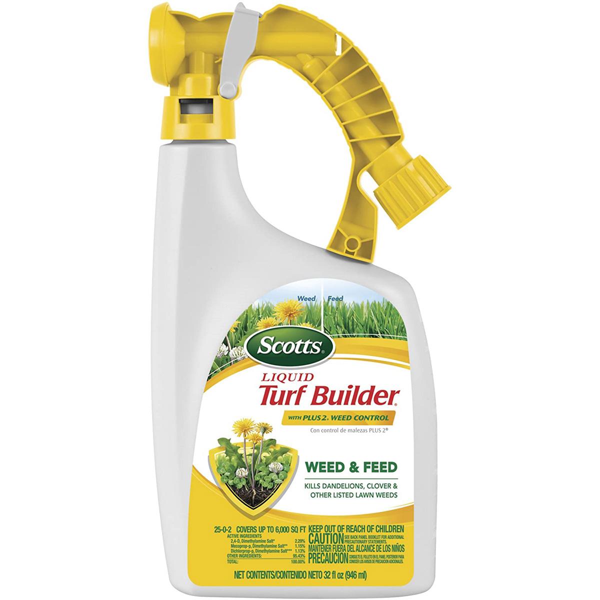 Scotts Liquid Turf Builder with Plus 2 Weed Control Fertilizer for $7.92