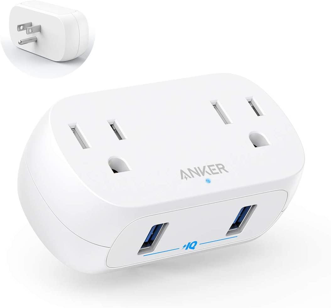 Anker USB Wall Charger and Outlet Extender for $9.99