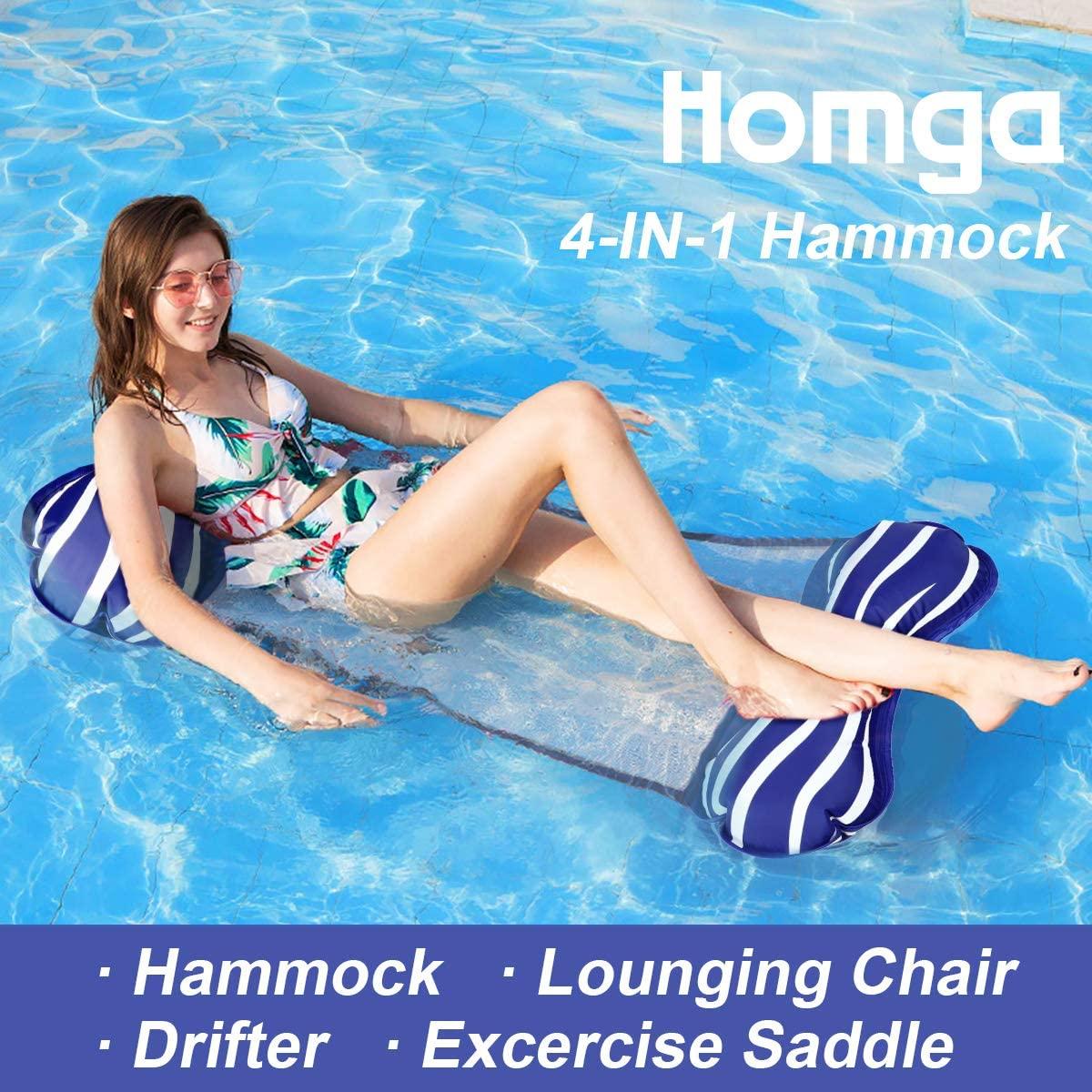 Homga 4-in-1 Inflatable Water Hammock for $5.09