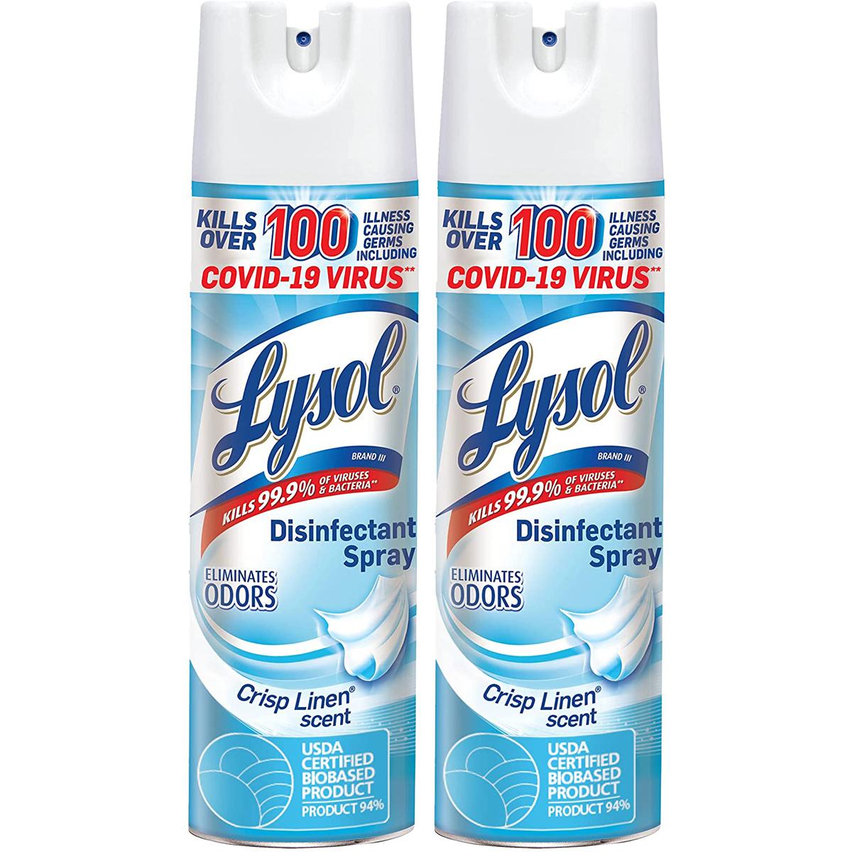 2 Lysol Disinfecting Spray for $8.29 Shipped