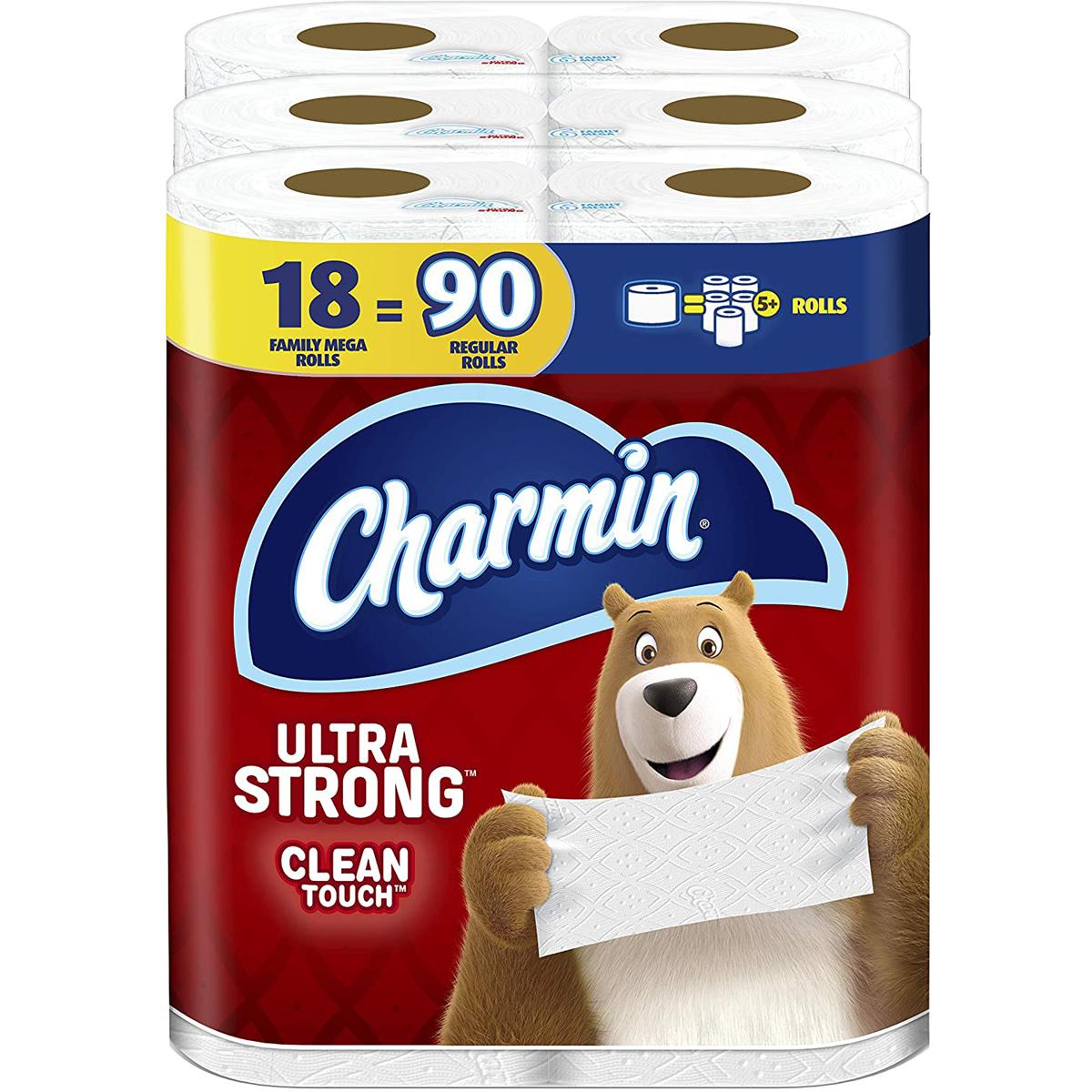 36 Charmin Family Mega Toilet Paper Rolls for $31.48 Shipped