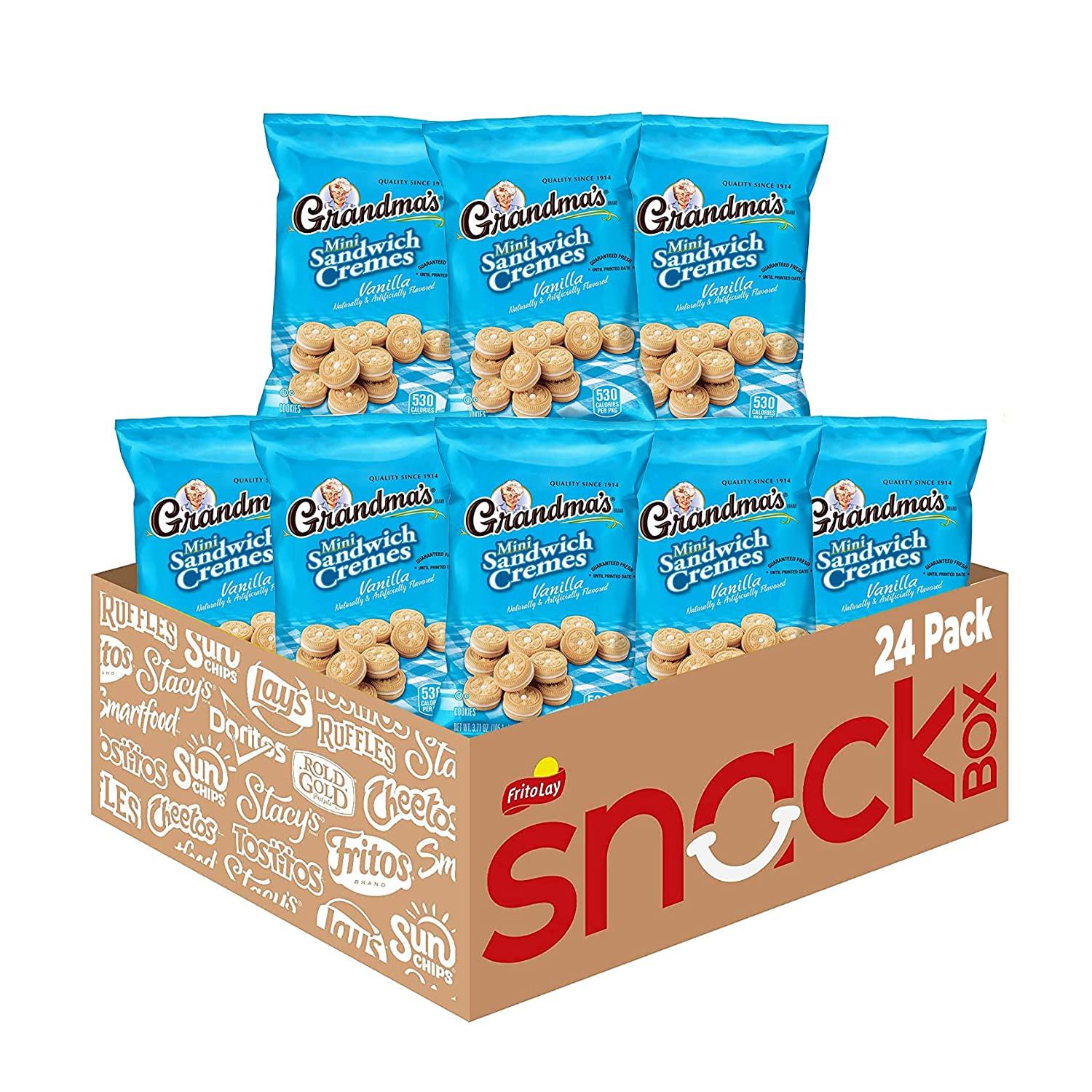24 Grandmas Vanilla Creme Mini Sandwich Cookies for $10.48 Shipped