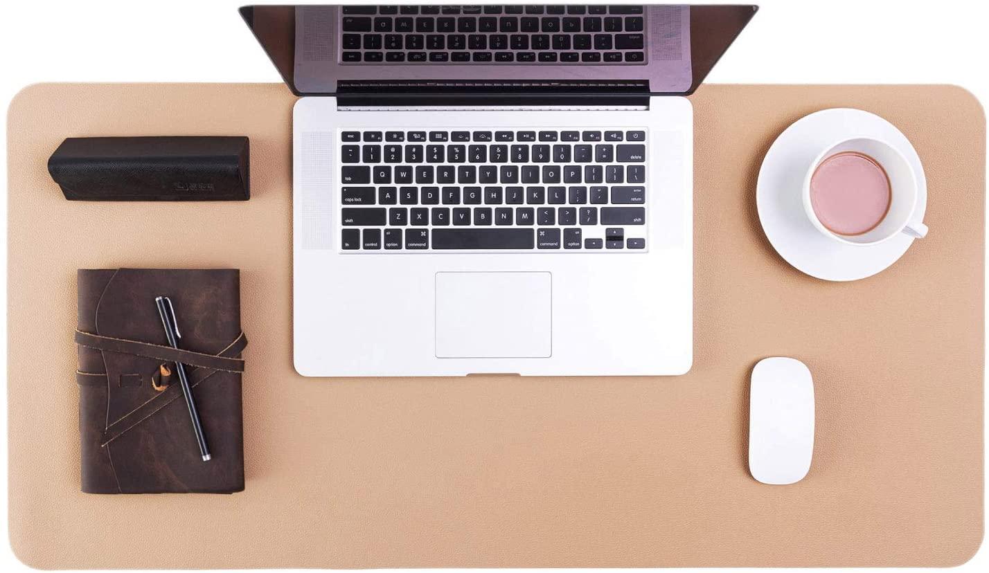 Bedsure 17x35 Genuine Leather Waterproof Desk Pad for $10.80