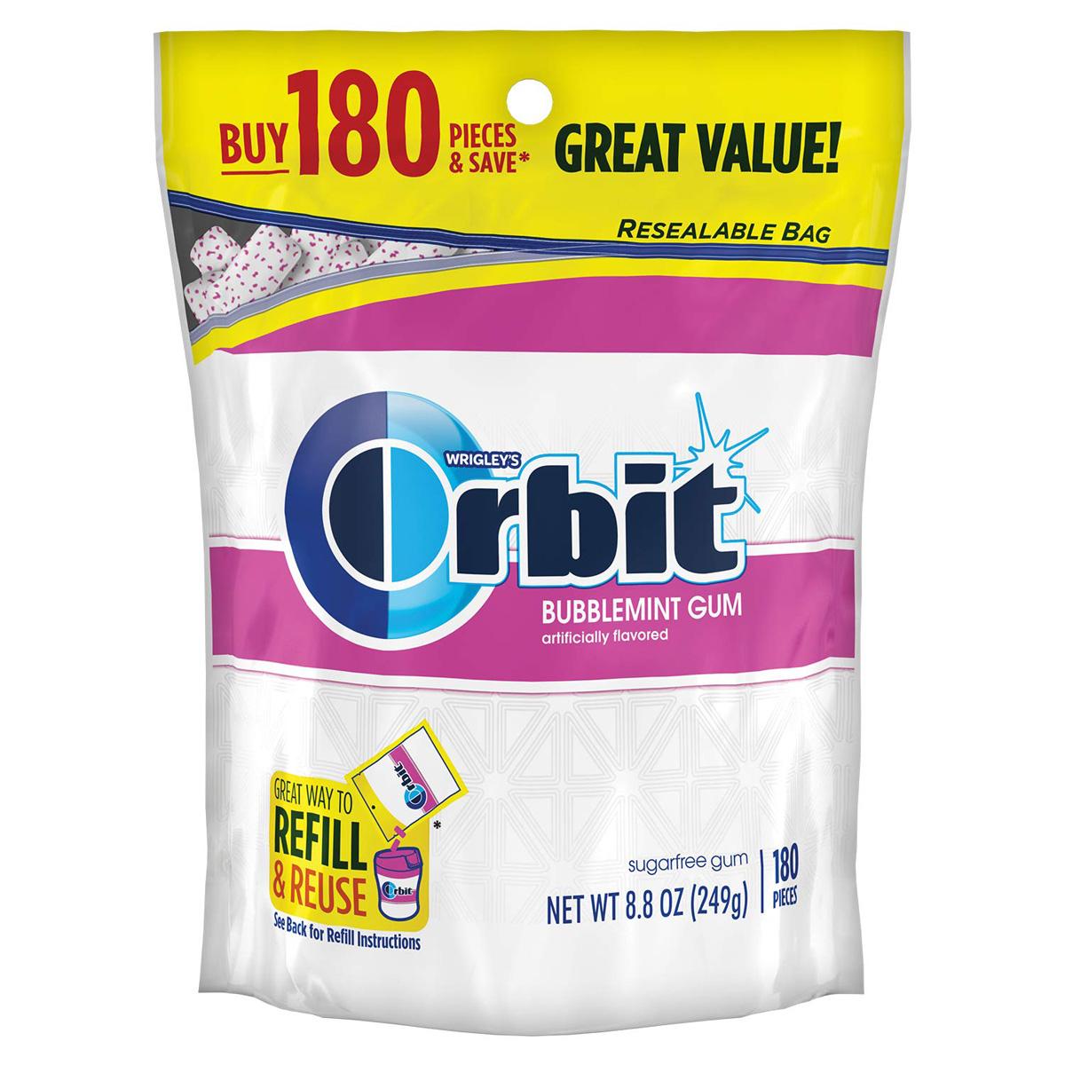 180 Orbit Bubblemint Gum for $2.84 Shipped