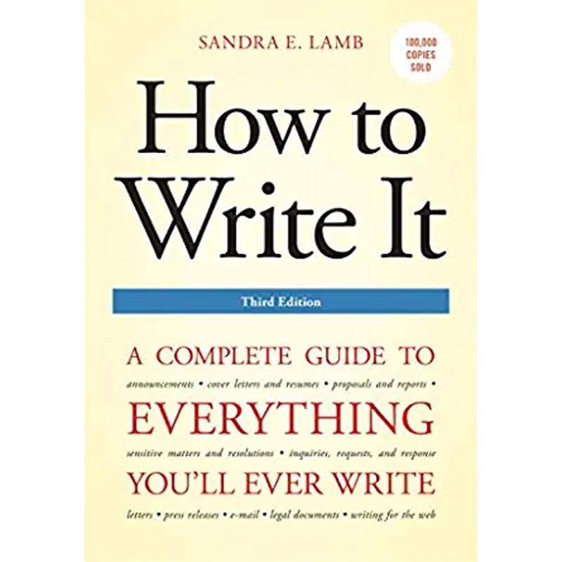 How to Write It Third Edition eBook for $1.99