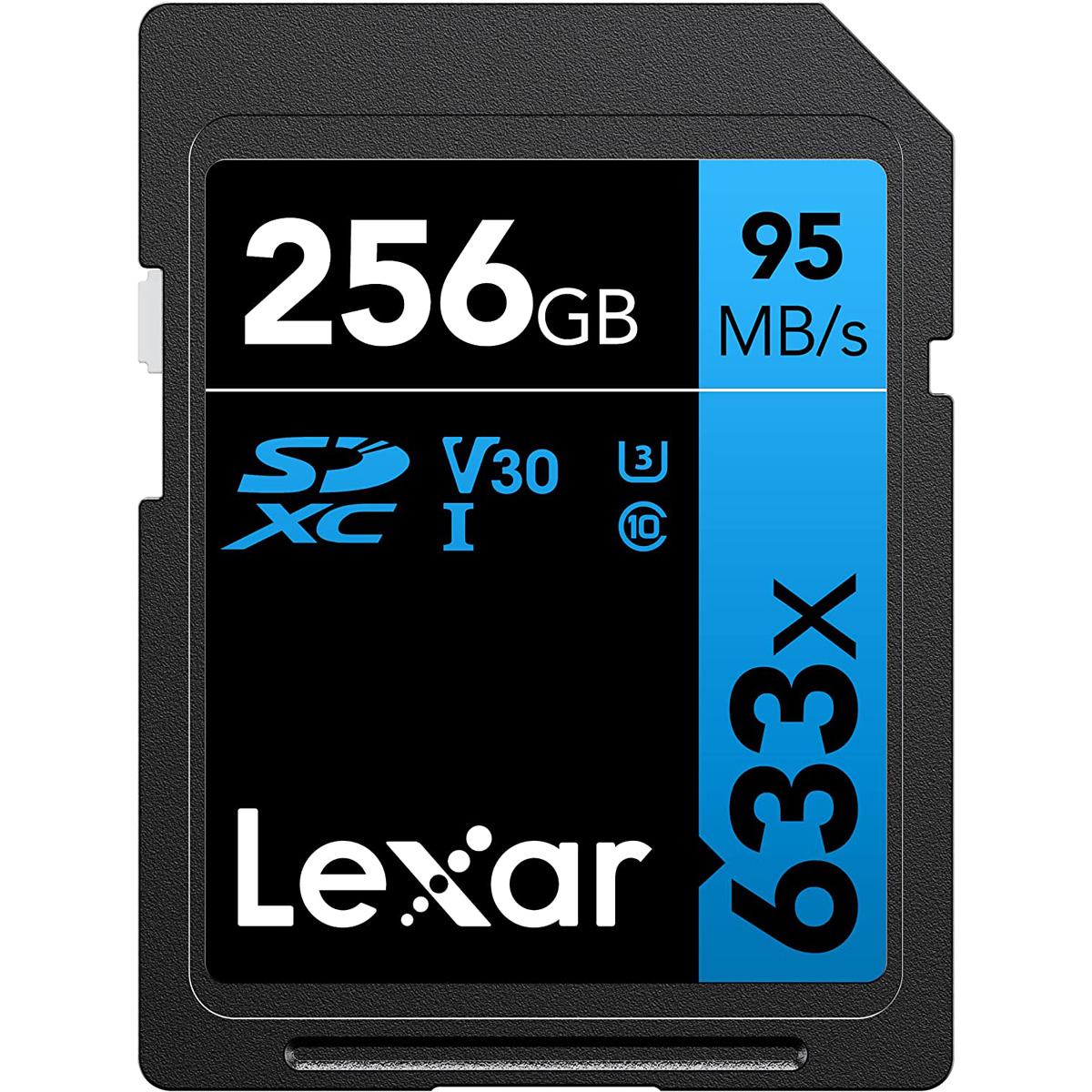 Lexar Professional 633x 256GB SDXC UHS-I Memory Card for $27.99 Shipped