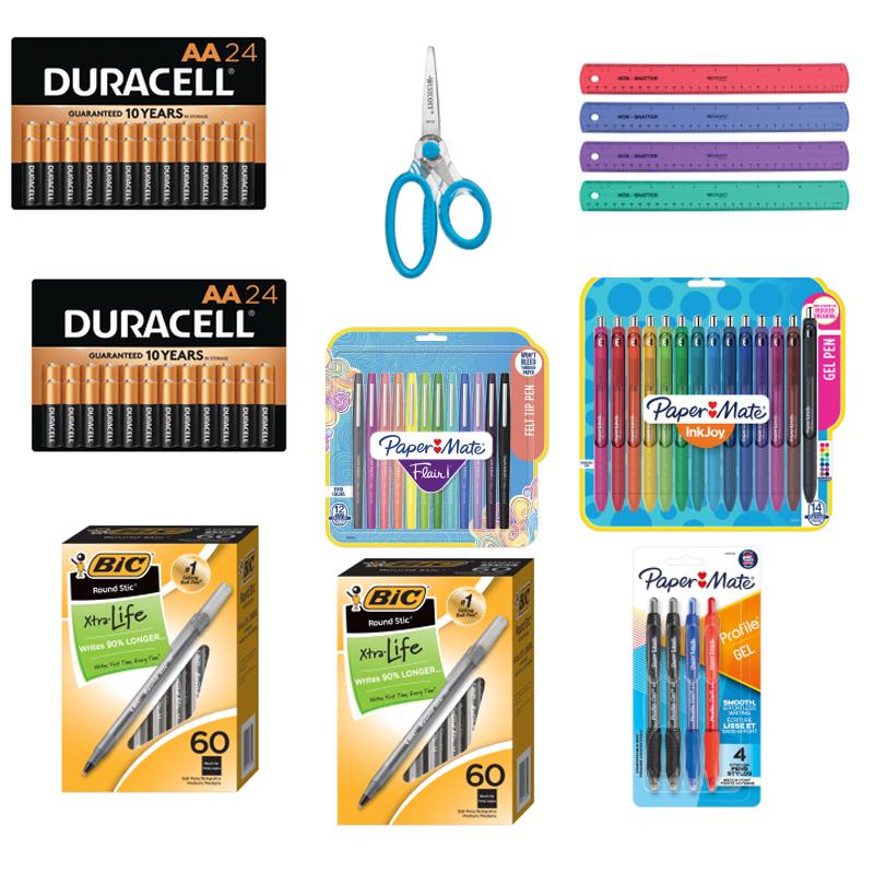 Free 48 Duracell Batteries + Tons of Pens + School Supplies