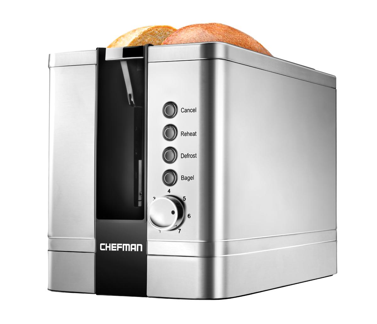 Chefman 2-Slice Pop-Up Stainless Steel Toaster for $15.90