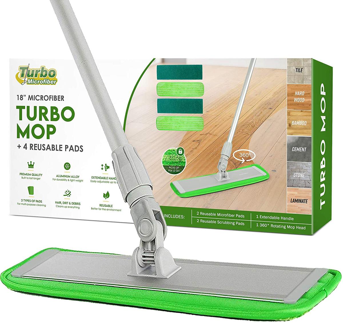 Turbo Microfiber Mop Floor Cleaning System for $28.49 Shipped