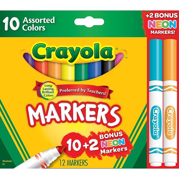 12 Crayola Markers Assorted Colors for $0.97