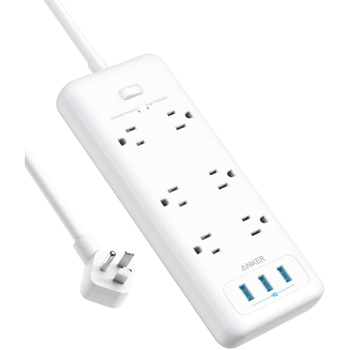 Anker Power Strip with 6 Outlets and 3 USB Ports for $19.99 Shipped