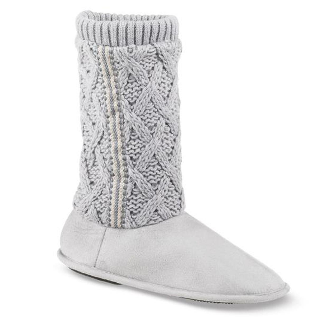 Womens Tessa Knit Tall Bootie Slippers for $10.50 Shipped
