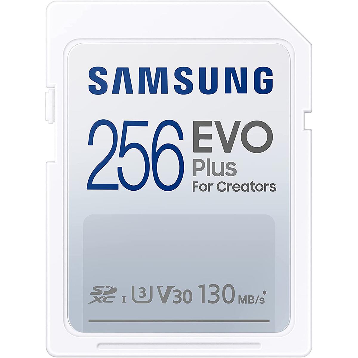 Samsung Evo Plus 256GB U3 SDXC Memory Card for $21.99