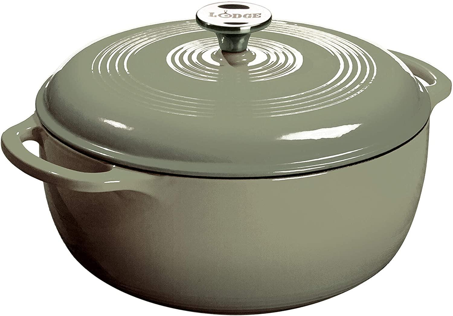 Lodge Cast Iron Enameled Dutch Oven for $58.85 Shipped