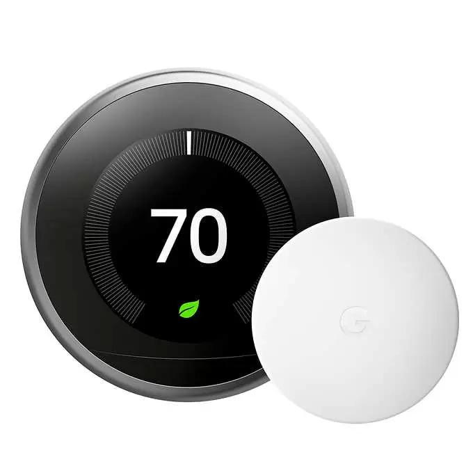 Google Nest Thermostat with Nest Temperature Sensor for $179.99 Shipped