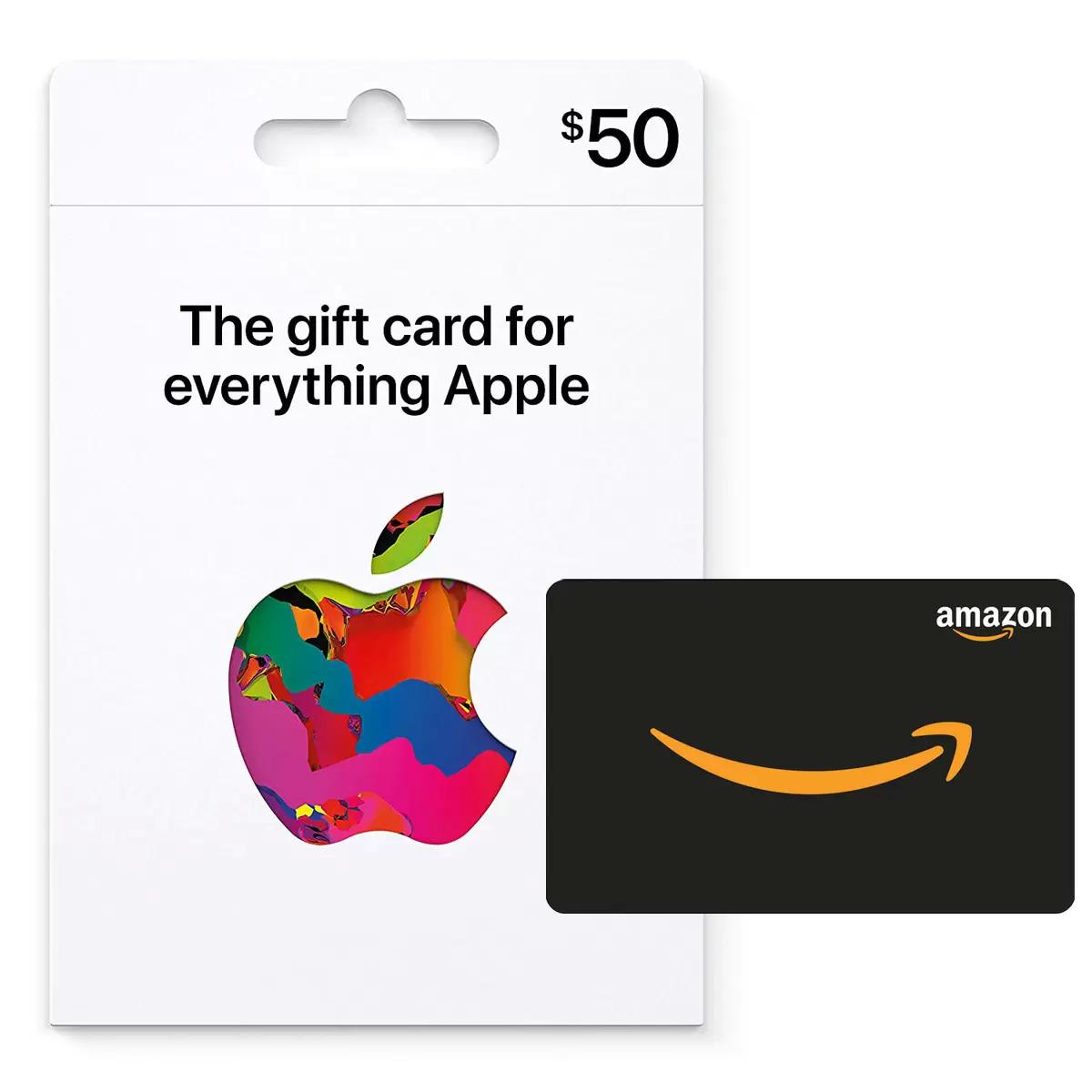 $50 Apple Gift Card with $5 Amazon Promo Credit for $50