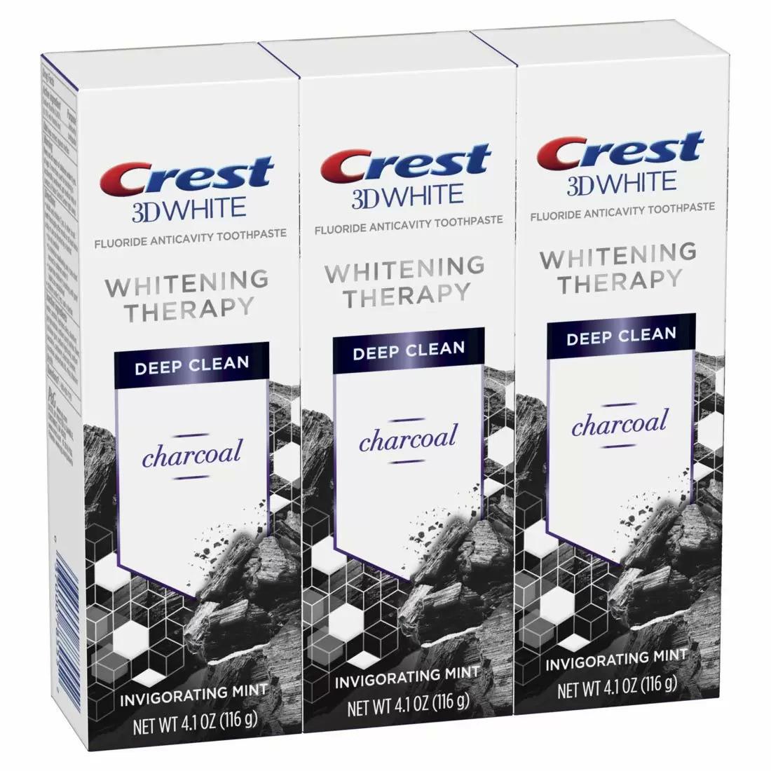 3 Crest 3D White Deep Clean Charcoal Toothpastes for $8.01 Shipped