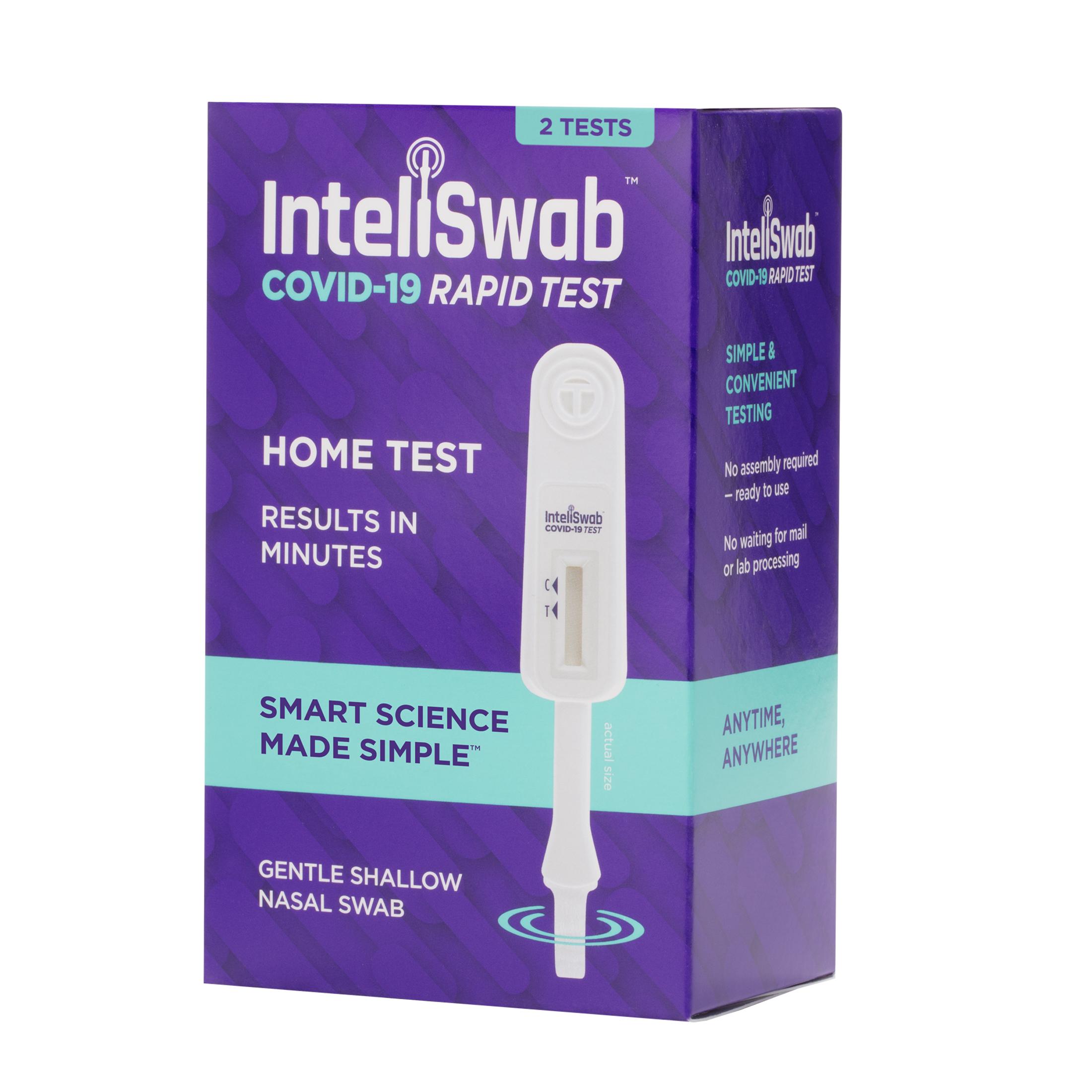 2 OraSure InteliSwab COVID-19 Rapid Antigen Test for $14