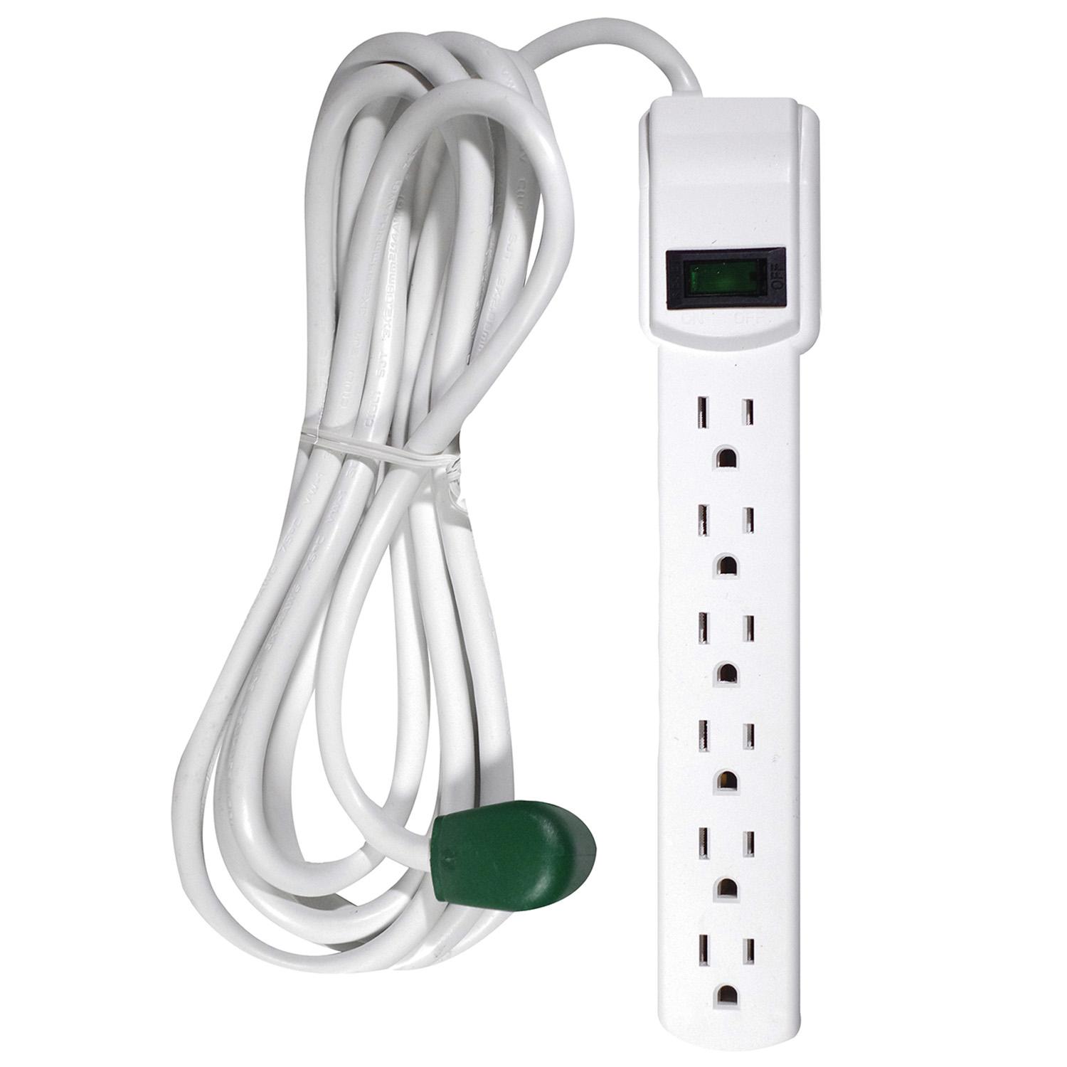 GoGreen Power 12ft 6-Outlet Surge Protector for $5.42