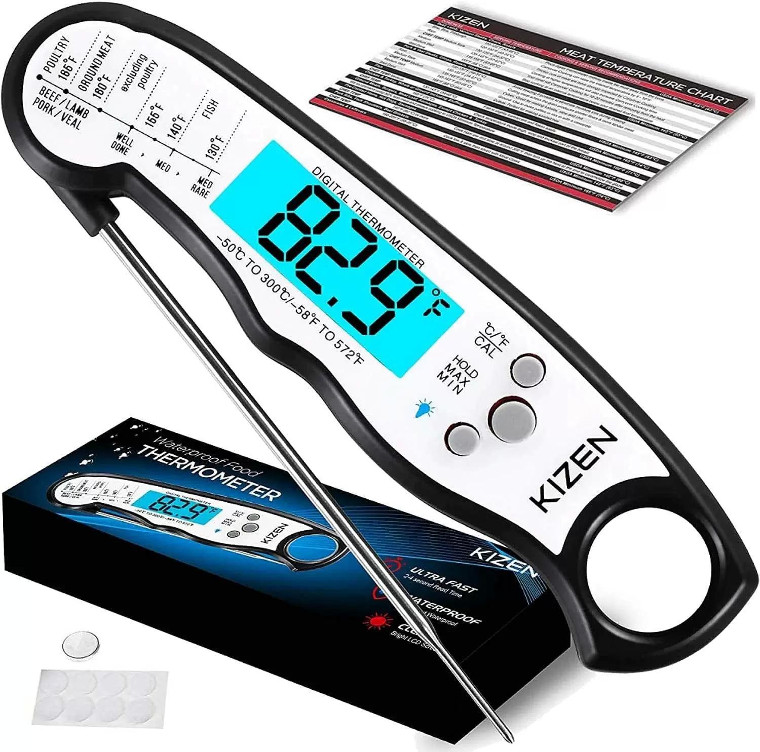 Kizen Digital Meat Thermometers for Cooking for $13.59