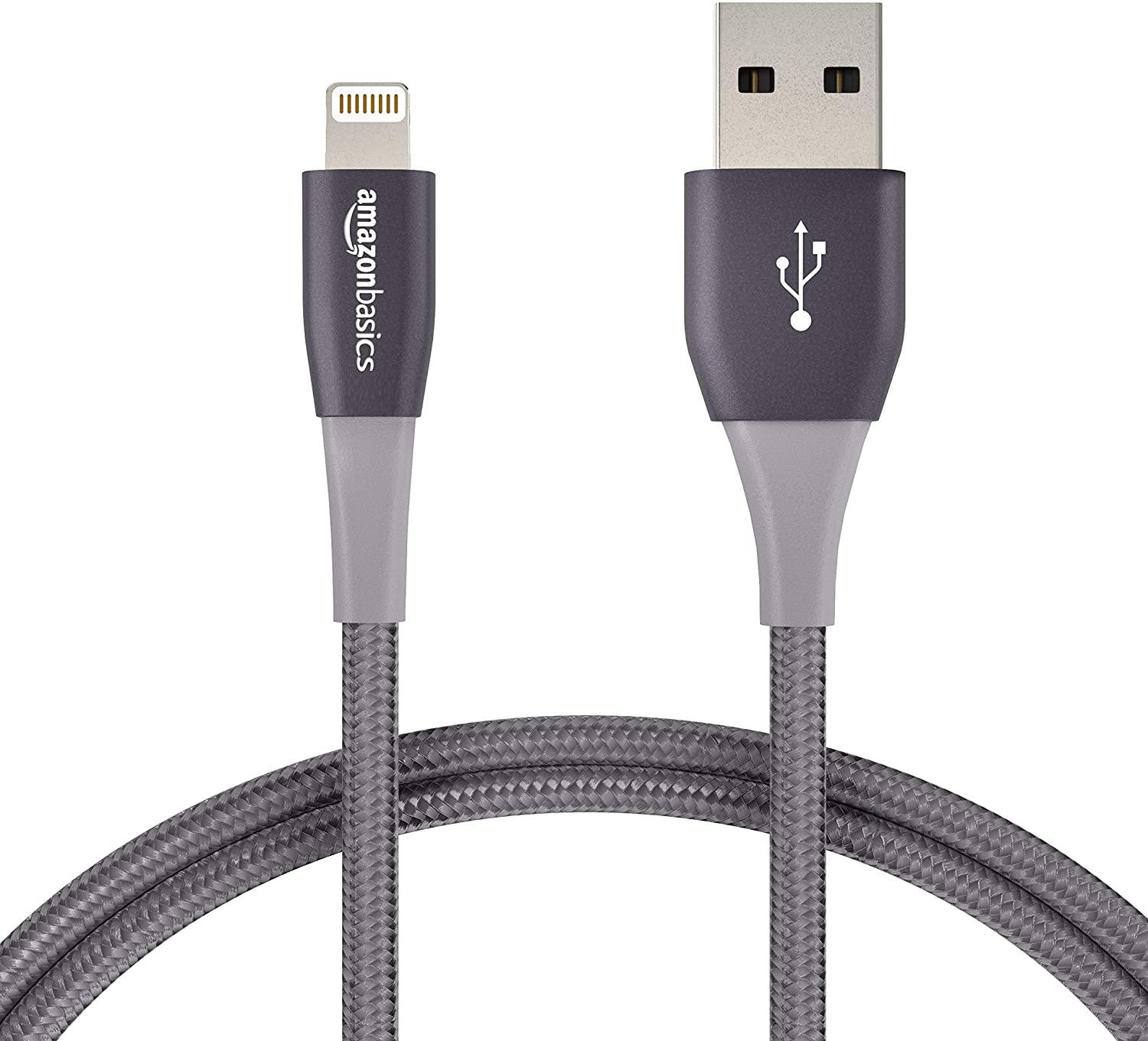 2 AmazonBasics Double Braided iPhone Lightning to USB-A Cables for $9.99 Shipped