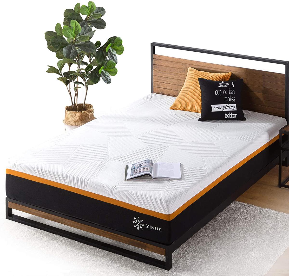 Zinus 12in Cooling Copper Spring Hybrid Mattress for $379 Shipped
