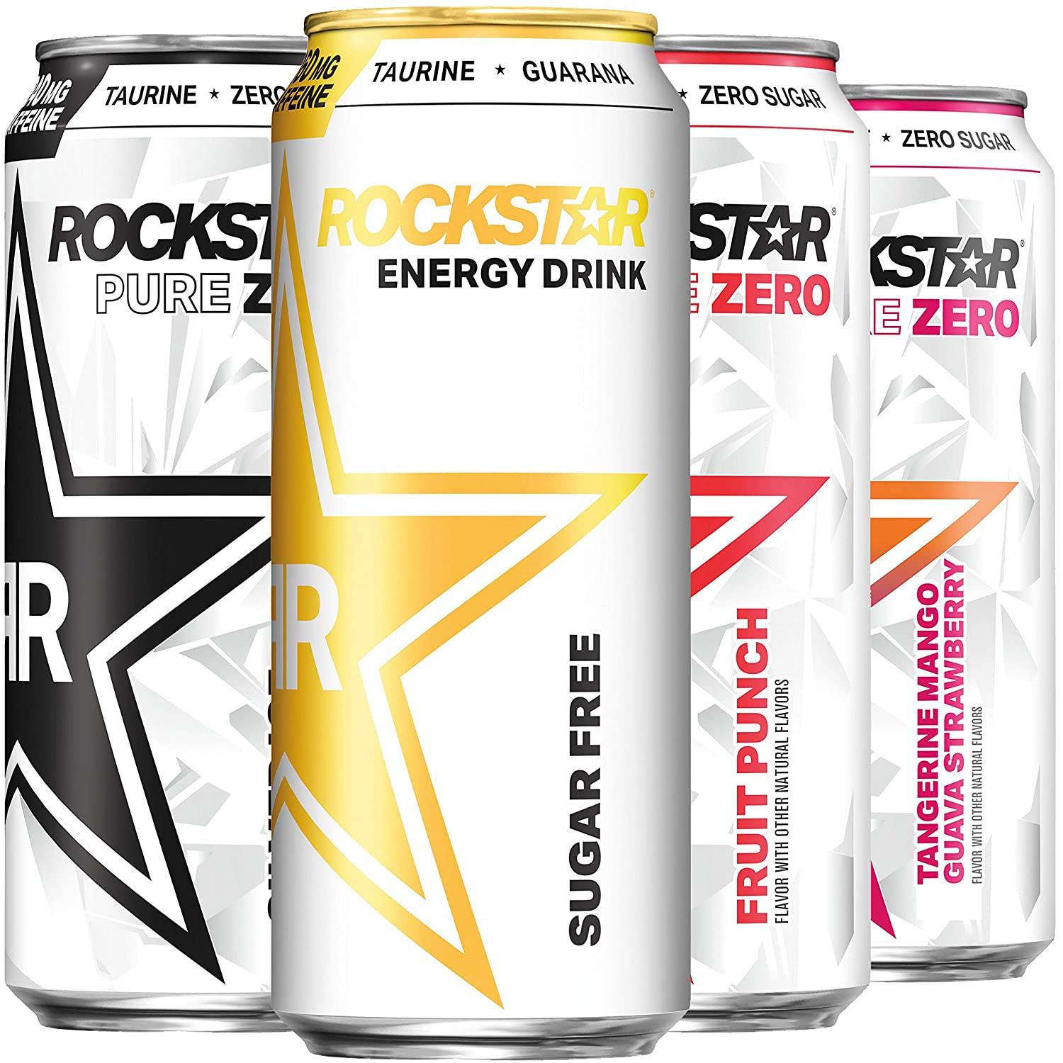 12 Rockstar Pure Zero Variety Energy Drink for $13.65 Shipped