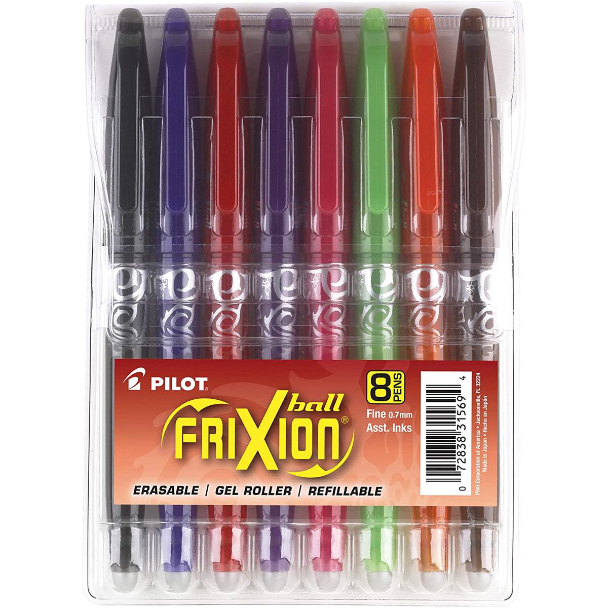 Pilot FriXion Ball Erasable & Refillable Gel Ink Stick Pens for $7.25