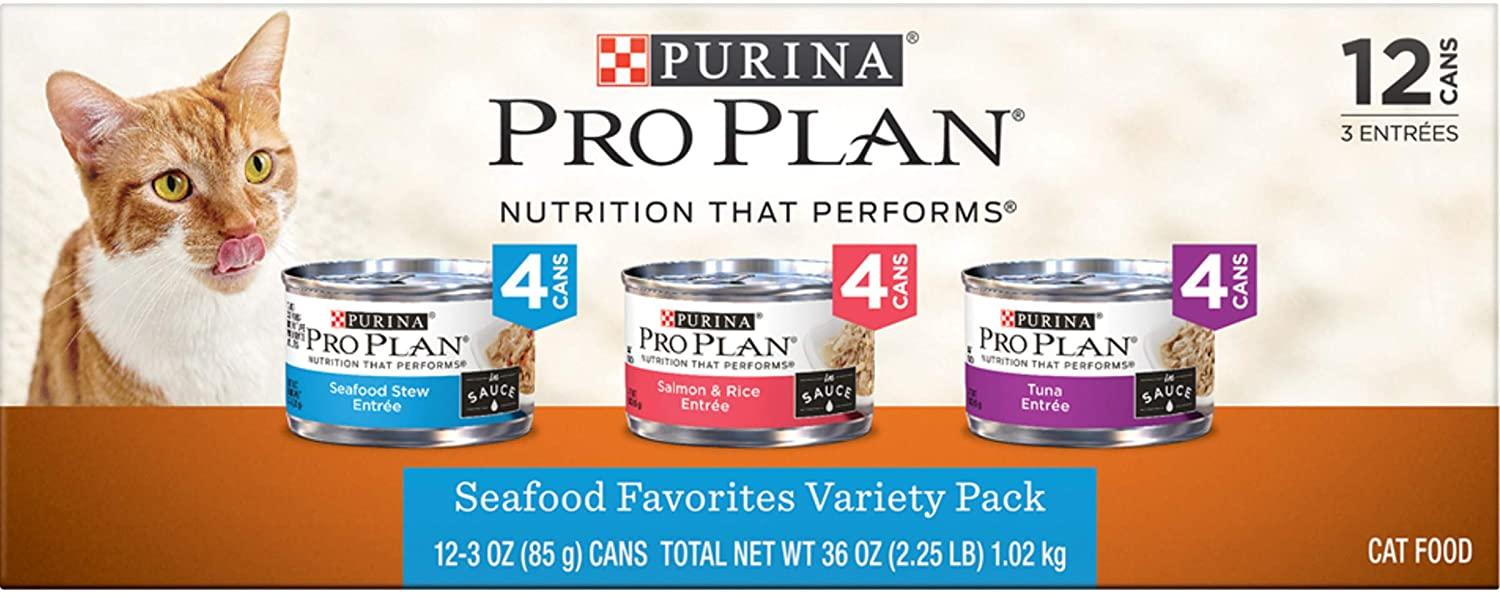 24 Purina Pro Plan Seafood Favorites Canned Cat Food for $13.78 Shipped