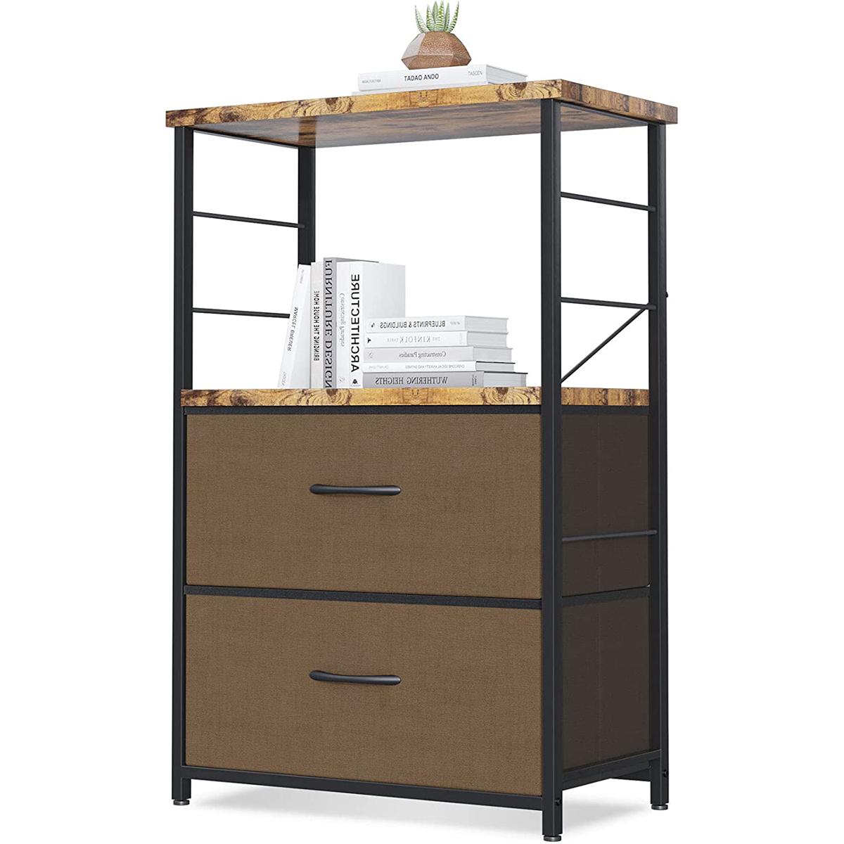 ODK Nightstand File Cabinet End Table with Drawer for $39.59 Shipped