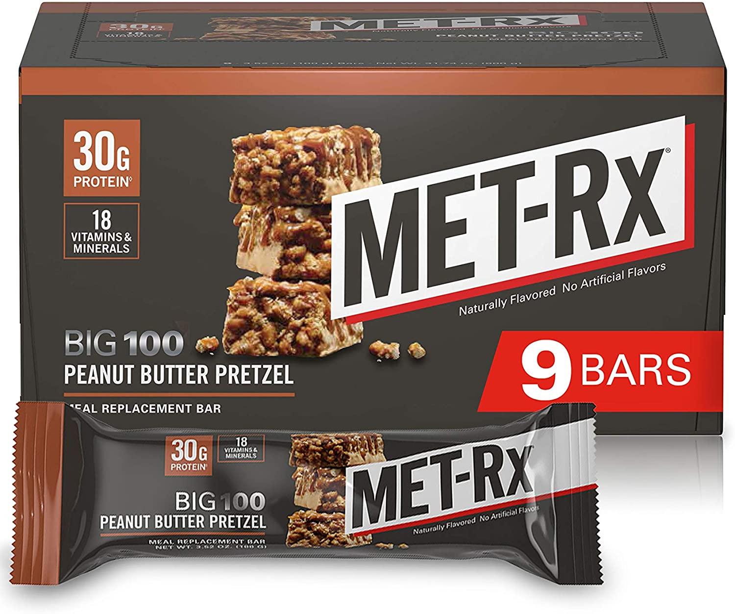 9 MET-Rx Big 100 Colossal Protein Bars for $14.29 Shipped