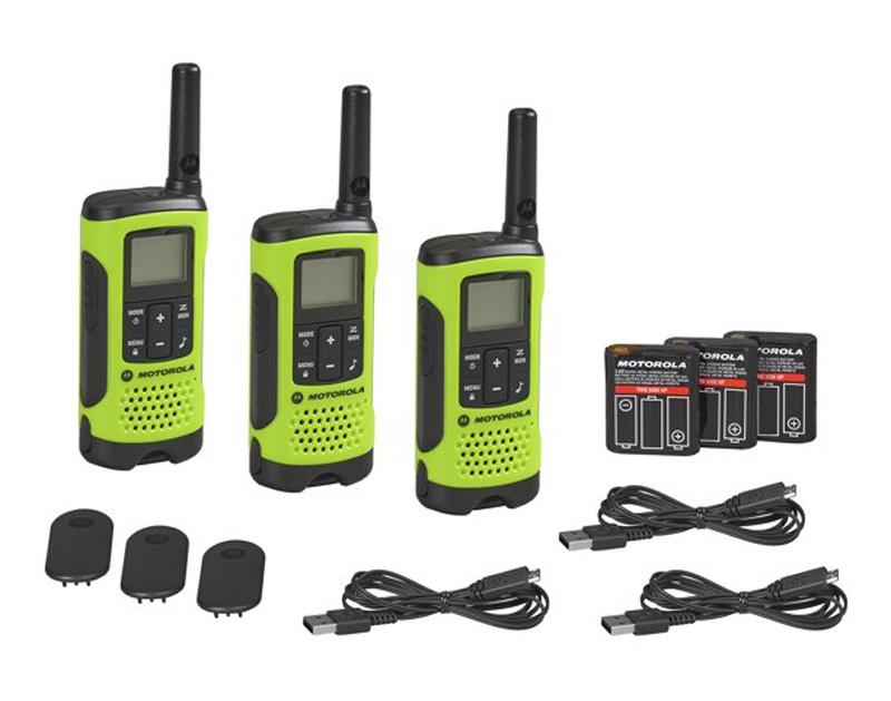 3 Motorola Talkabout T260TPG Rechargeable Two-Way Radios for $39.70 Shipped