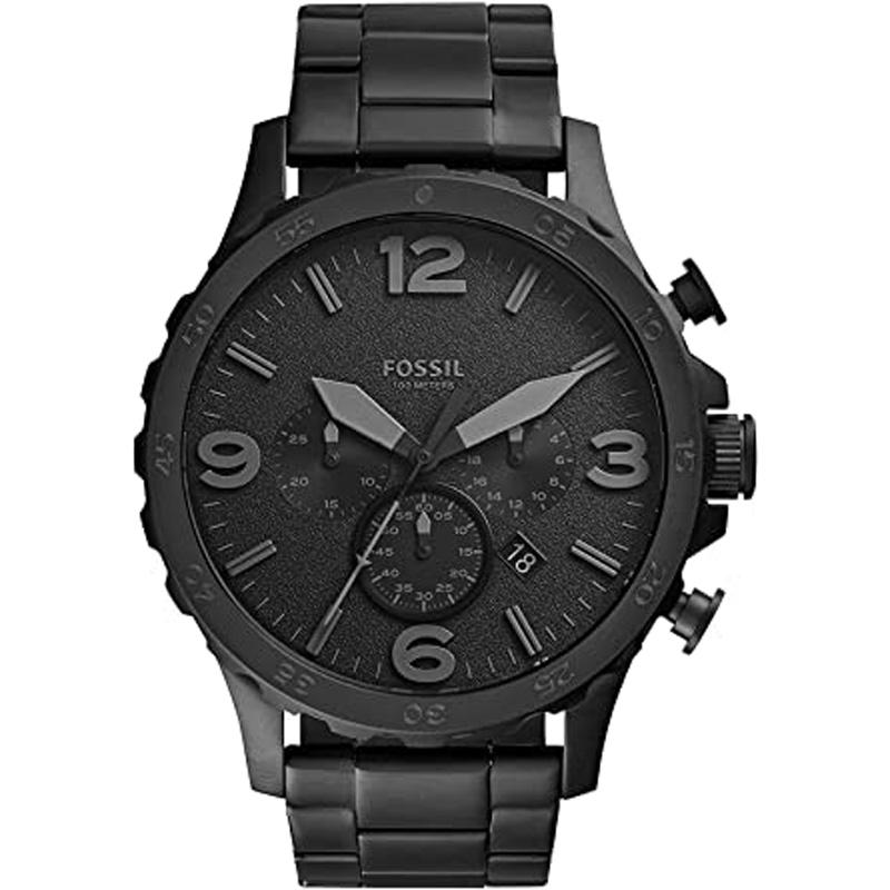 Fossil Mens Nate Stainless Steel Quartz Chronograph Watch for $74 Shipped