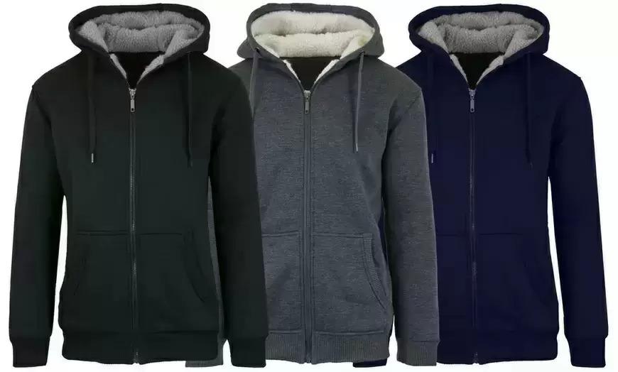 2 Sherpa Lined Fleece Hoodies for $22.99 Shipped