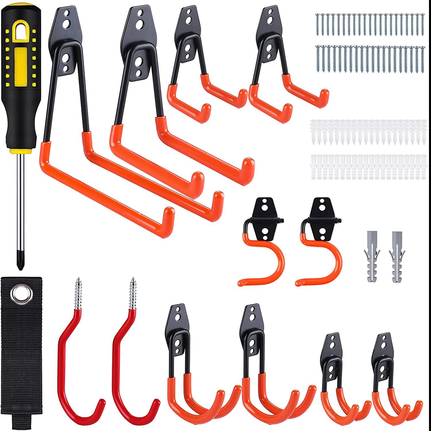 13-Piece Vastar Heavy Duty Garage Organizer Hooks for $14.69