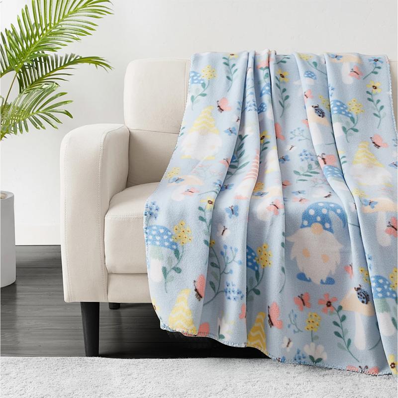 50x60 Infinity Home Novelty Print Fleece Throw Blanket for $5.93