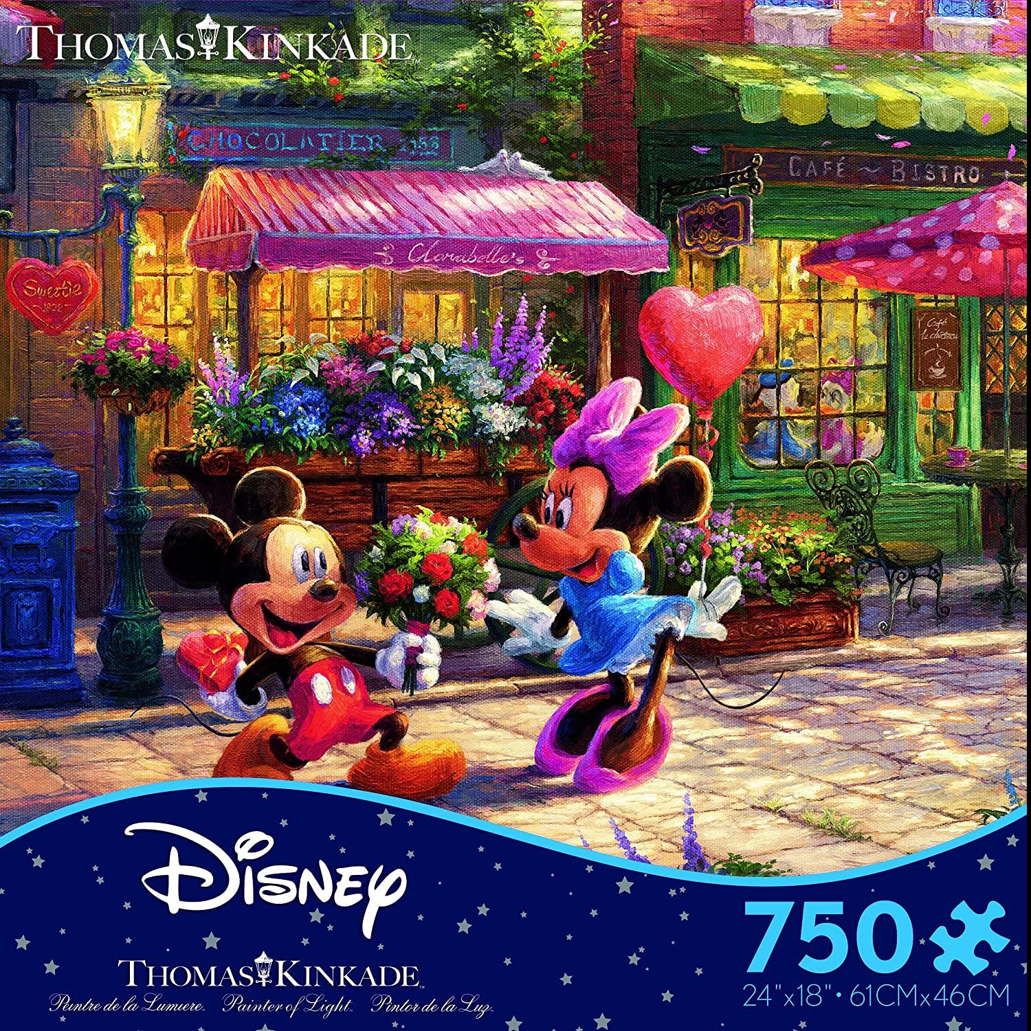 750-Piece Ceaco Thomas Kinkade Mickey and Minnie Jigsaw Puzzle for $6.75