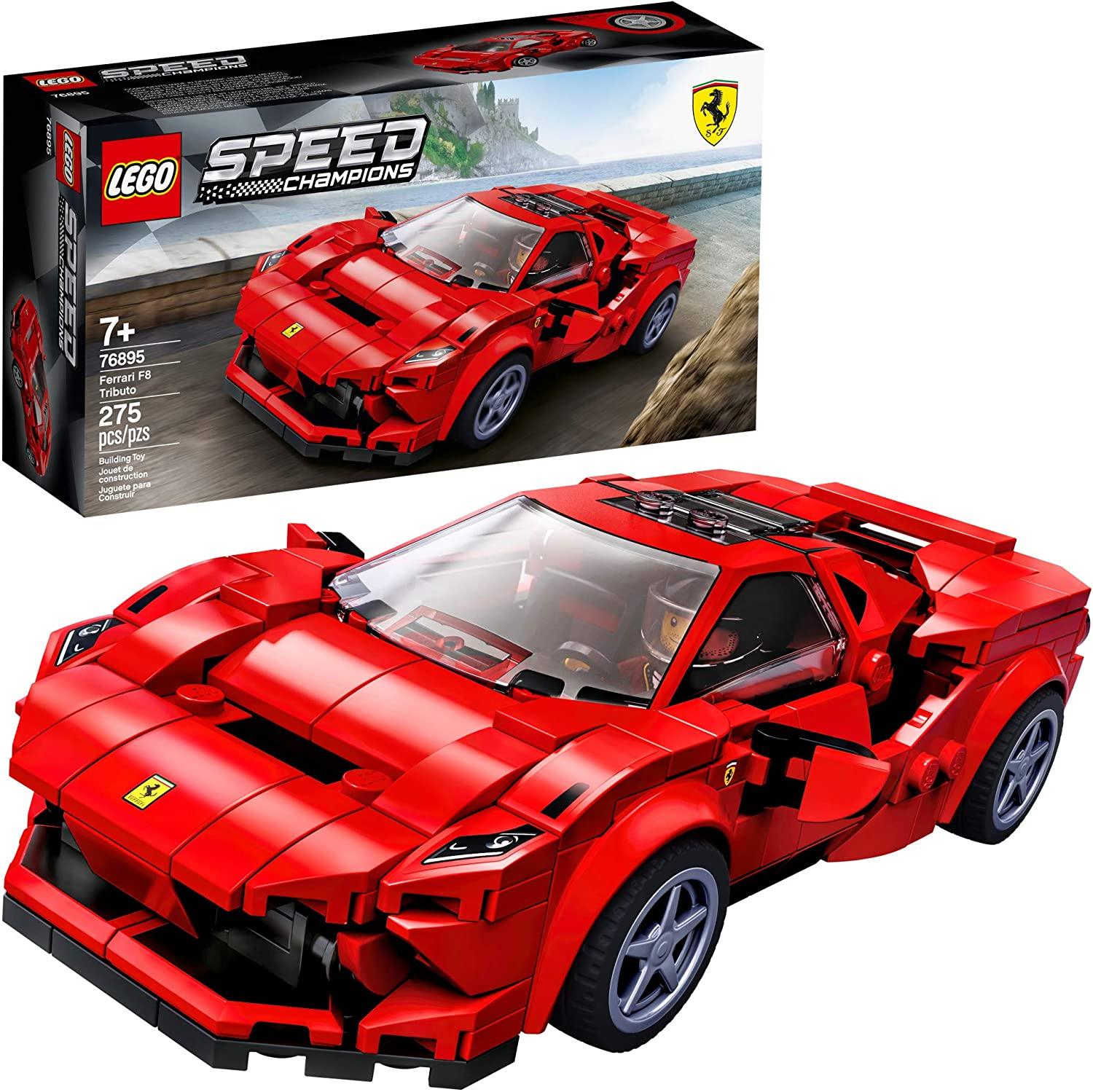 LEGO Speed Champions 76895 Ferrari F8 Tributo Toy Cars for $15.99