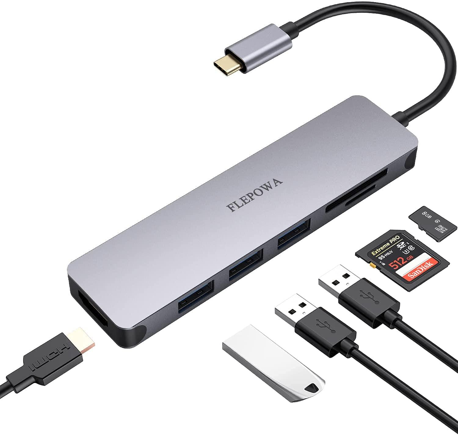 USB C Hub Multiport Adapter for $12.15