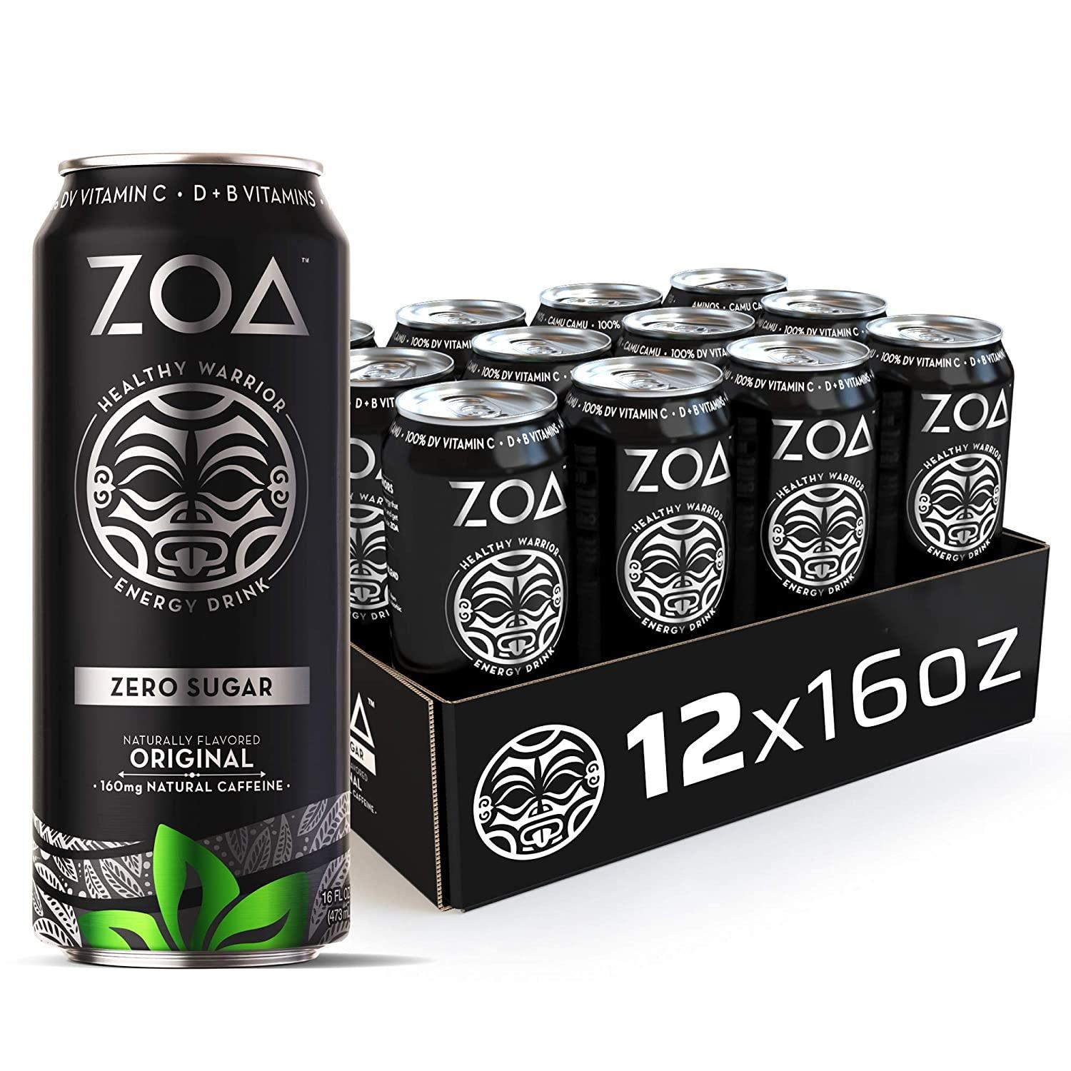 12 ZOA Zero Sugar Energy Drink for $14.23 Shipped