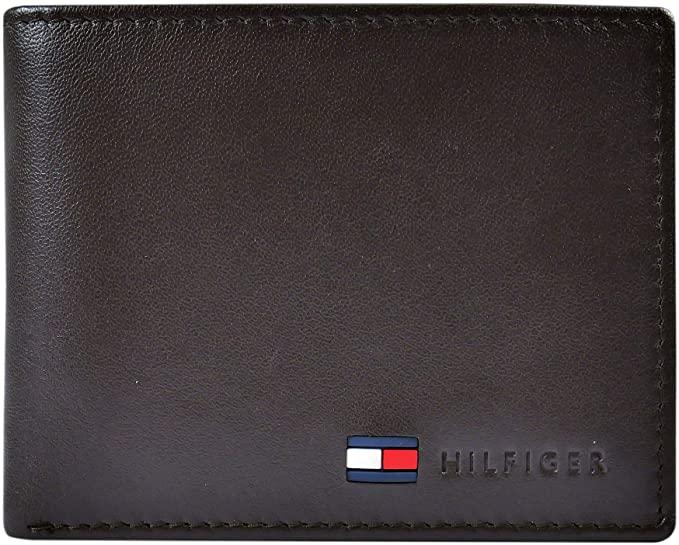 Tommy Hilfiger Mens Leather Wallet for $14.99