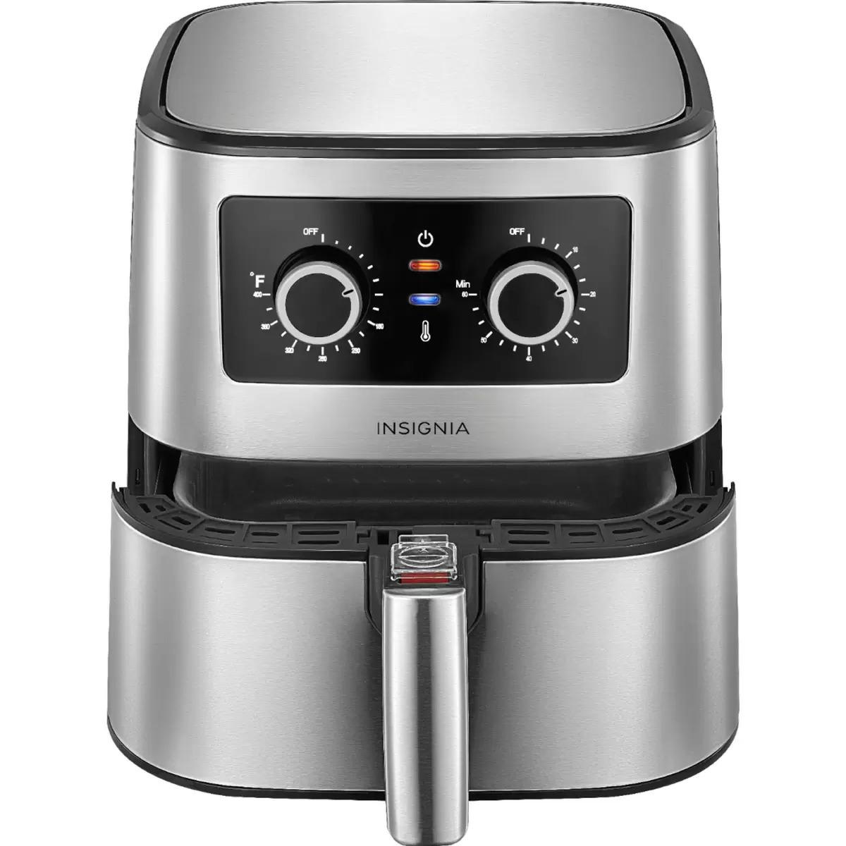 Insignia 5-Quart Stainless Steel Analog Air Fryer for $34.99 Shipped