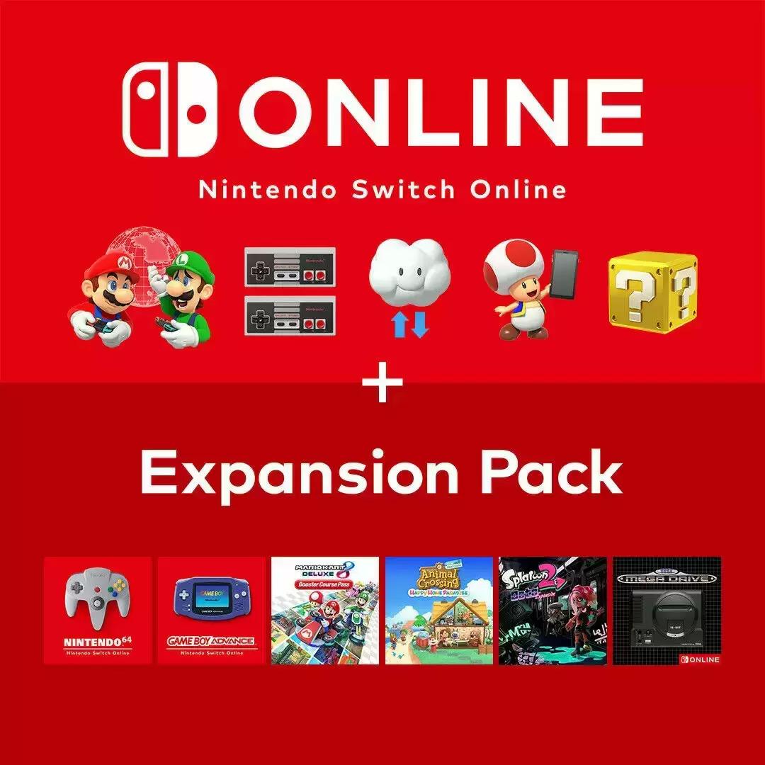 Nintendo Switch Online Year Membership with Expansion Pack for $16.25
