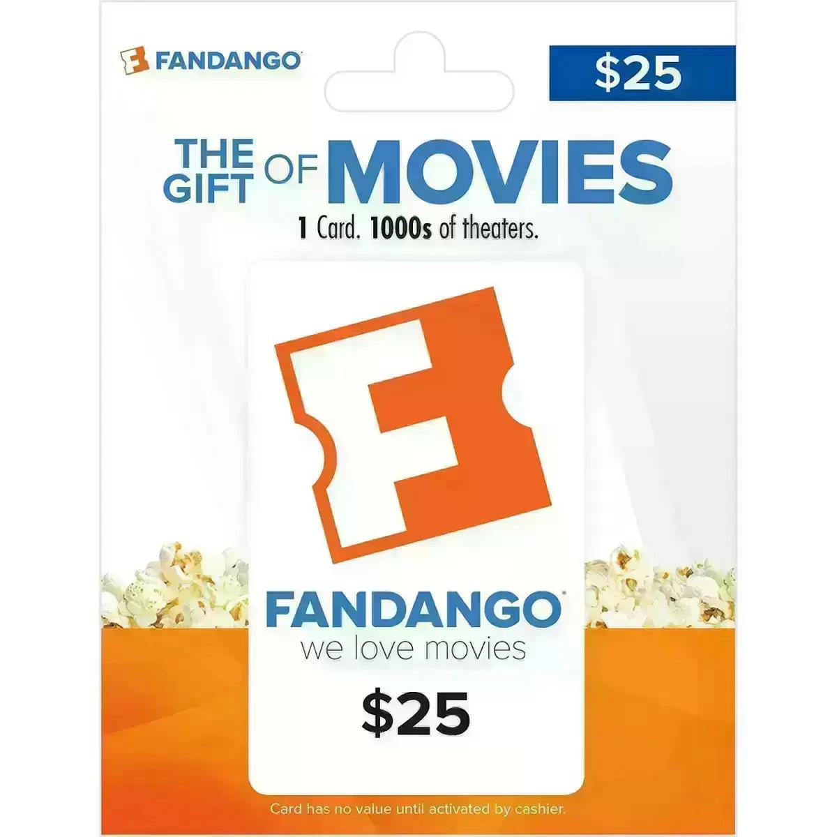 Fandango Movie Discounted eGift Card for 20% Off