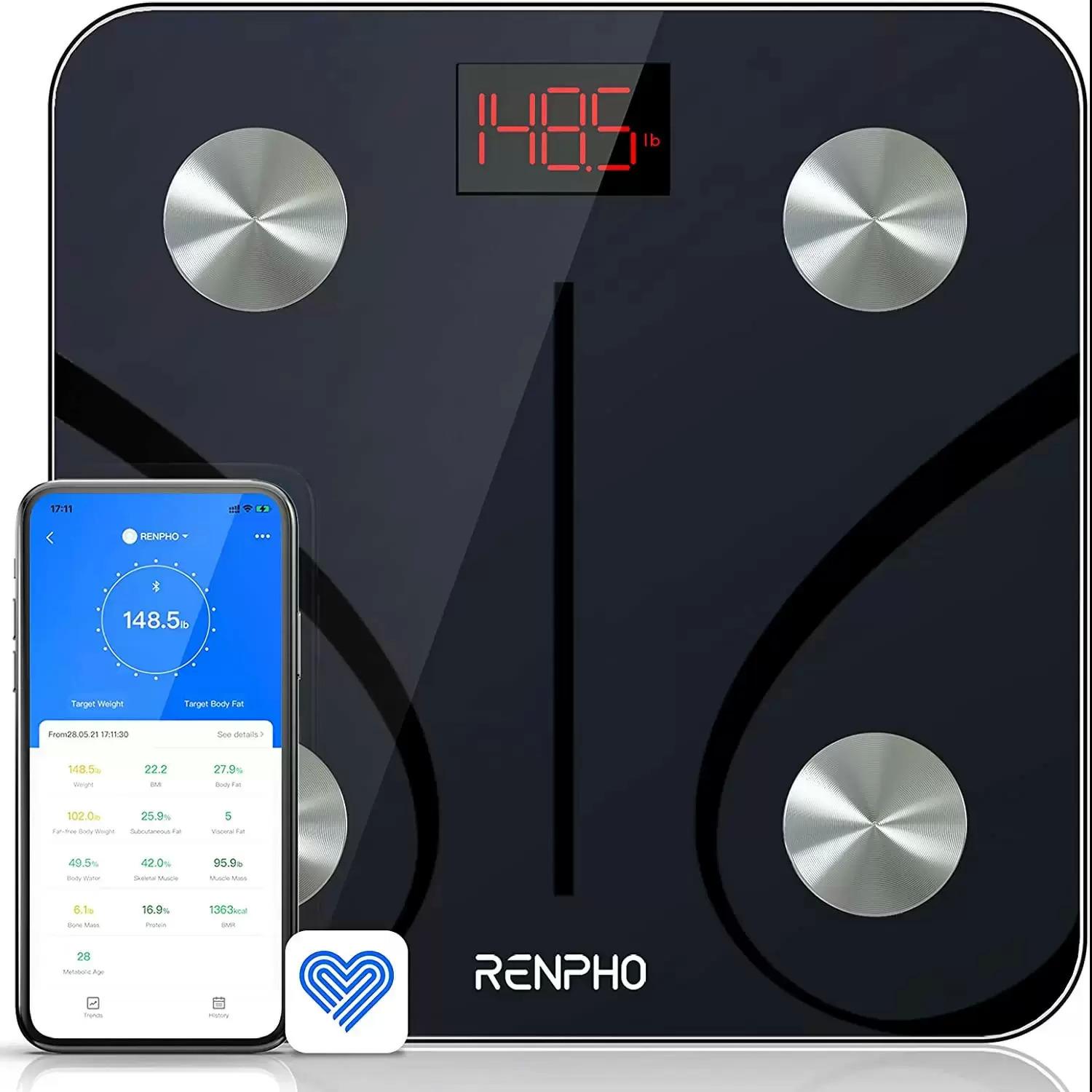 Renpho Smart Bluetooth Body Fat Bathroom Scale Deals