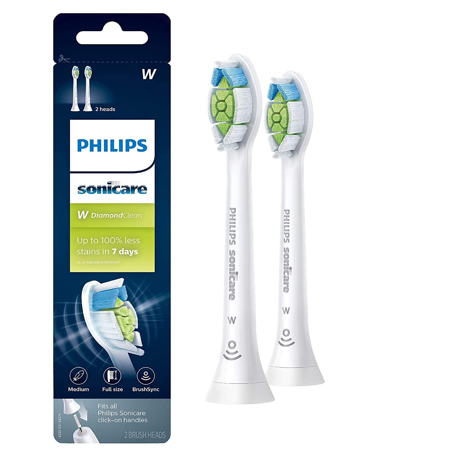 2 Philips Sonicare W DiamondClean Replacement Toothbrush Heads for $15.19 Shipped