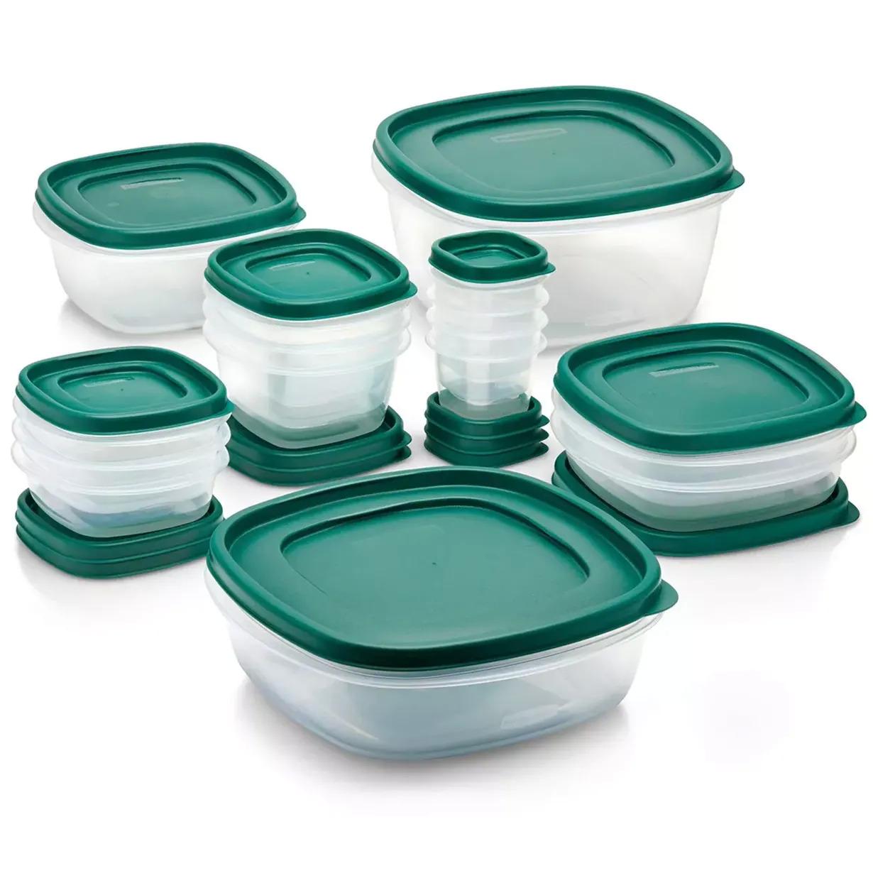 30-Piece Rubbermaid Plastic Food Container Set for $7.99